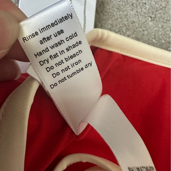 Andie Swim The Bells Top in Poppy Red Size XXL Sustainable Bikini Eco-Friendly - Picture 7 of 8